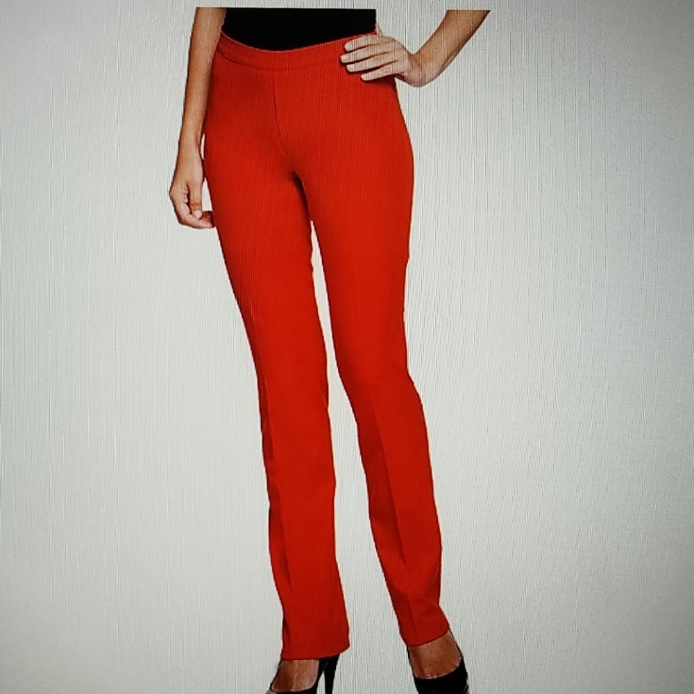 Isaac Mizrahi Live Stretch Petite Full Length Pant